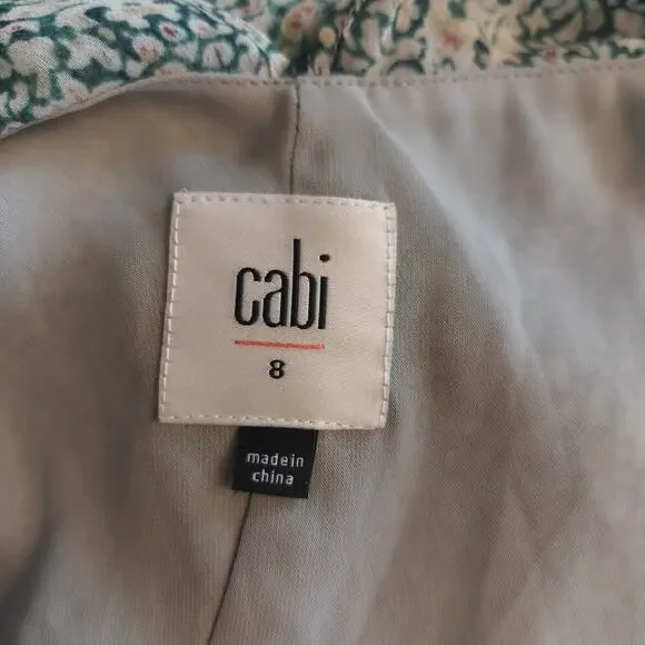 Cabi Size 8 Garden Party Mixed Print Flowy Midi Dress - Picture 5 of 6